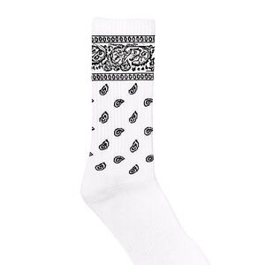 White Bandana socks